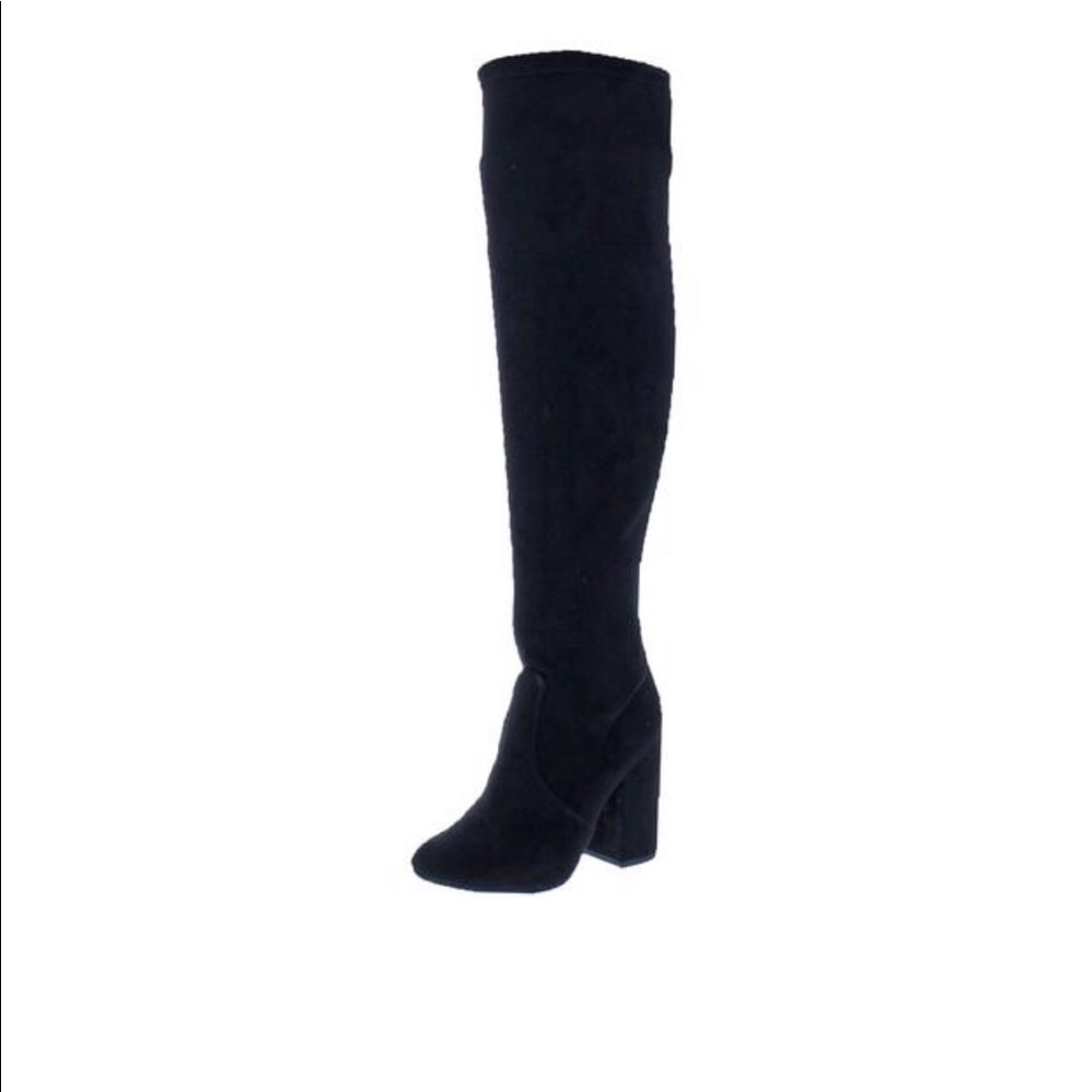 Over the knee high heel boots